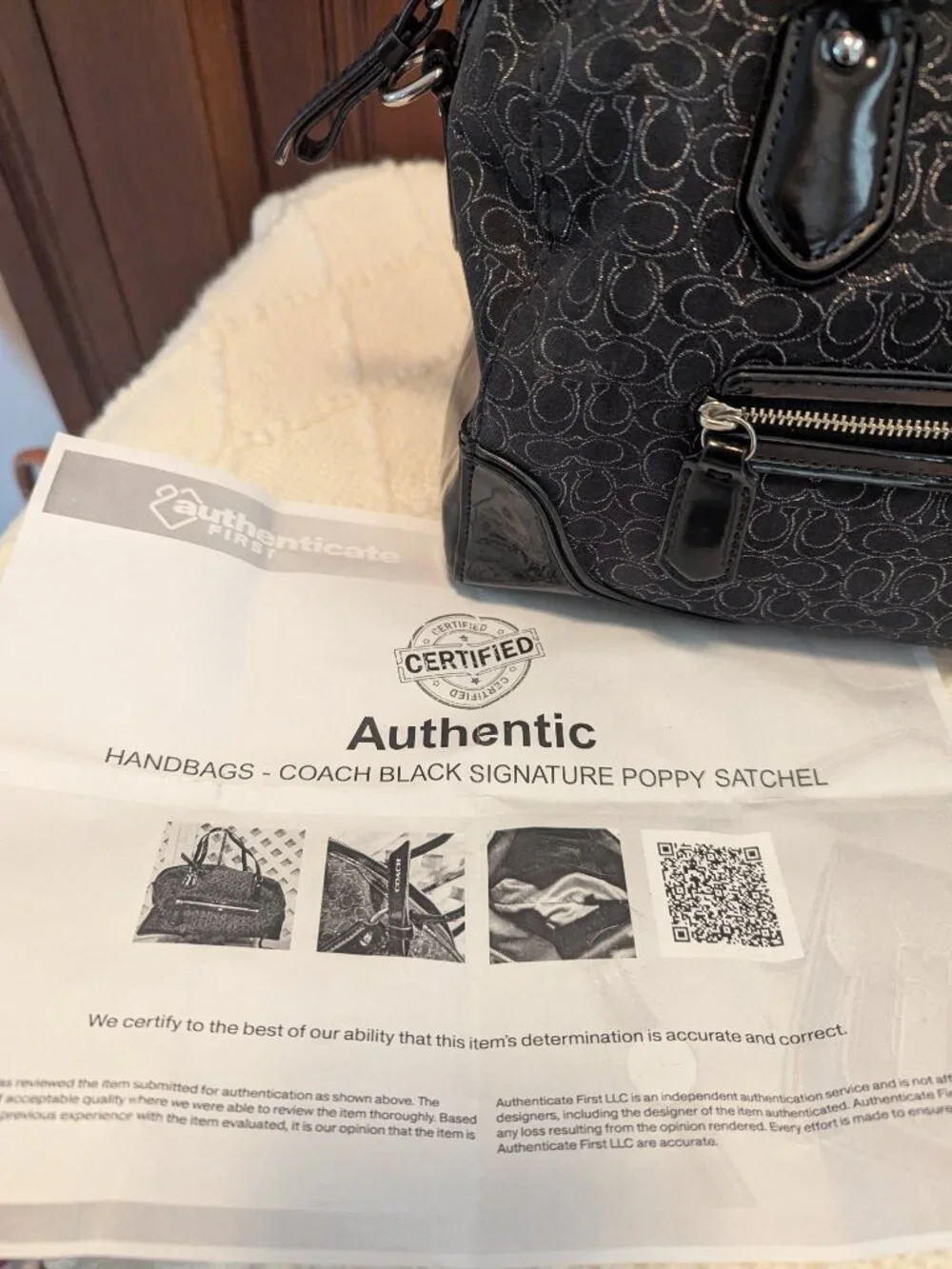 Coach East West Poppy Signature Satchel #26426